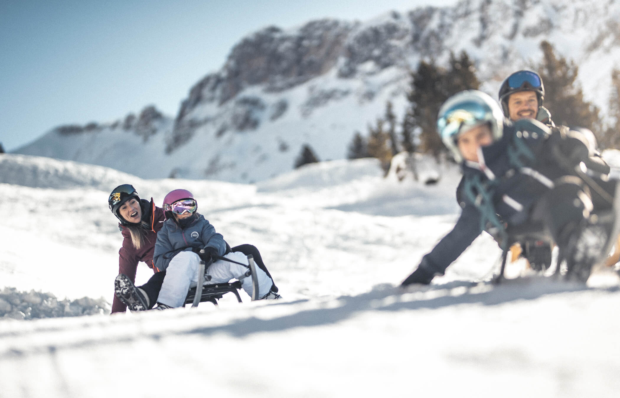 Divertimento con lo slittino